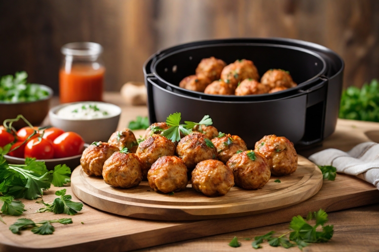 Air Fryer Turkey Meatballs