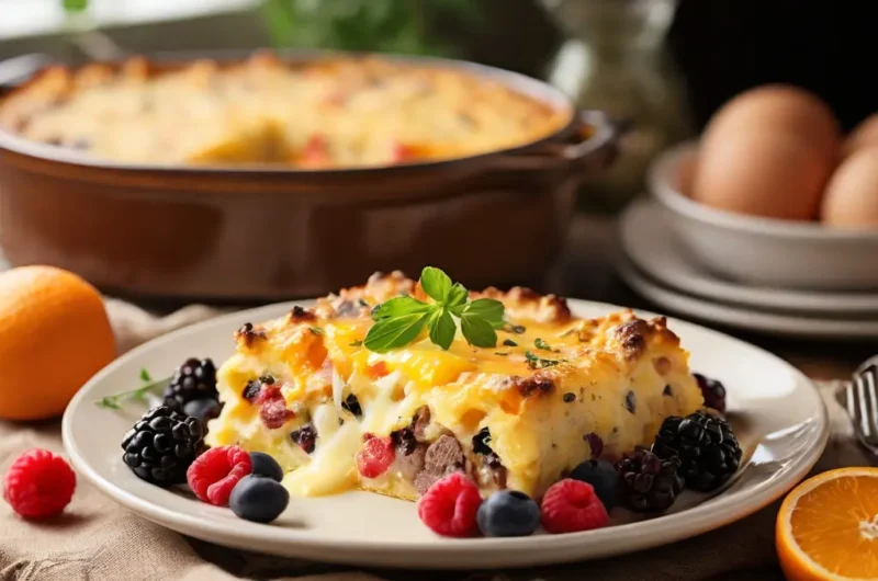 Breakfast Casserole Recipe with Biscuits and Sausage